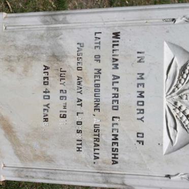 CLEMESHA William Alfred -1911