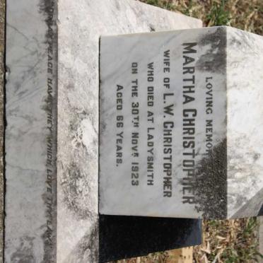 CHRISTOPHER Martha -1923