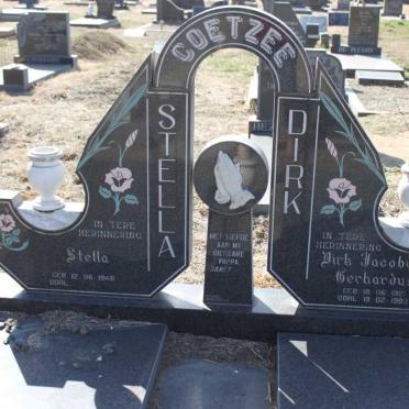 COETZEE Dirk Jacobus Gerhardus 1921-1983 &amp; Stella 1946-