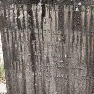 CARBUTT Charles Oberlin 1843-1913