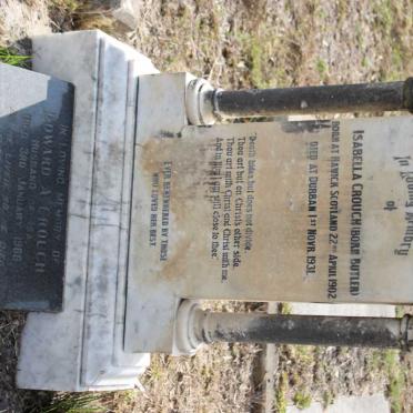 CROUCH Edward A. -1966 &amp;  Isabella BUTLER 1902-1931