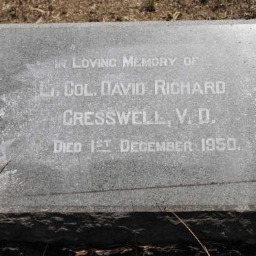 CRESSWELL David Richard  -1950