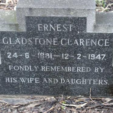 CLARENCE Ernest Gladstone 1881-1947