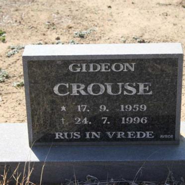 CROUSE Gideon 1959-1996