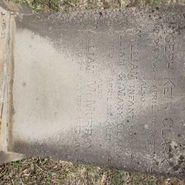 CLARK Joseph Keir -1889 :: CLARK William -189? :: MCMURRAY William -1896