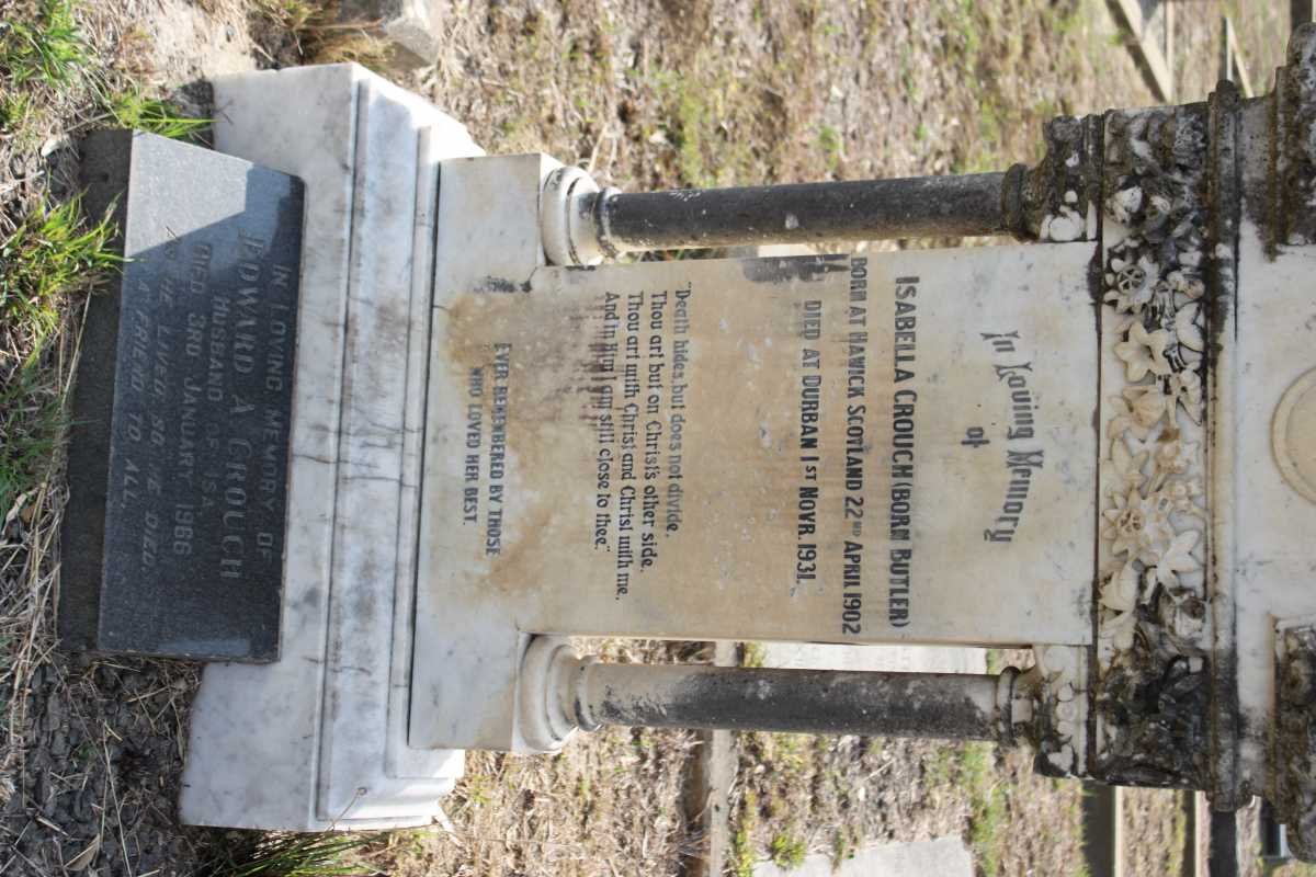 CROUCH Edward A. -1966 &amp;  Isabella BUTLER 1902-1931