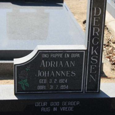 DERCKSEN Adriaan Johannes 1924-1994
