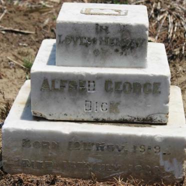 DICK Alfred George 1919-192?