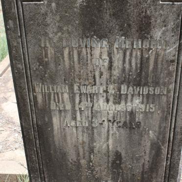 DAVIDSON William Ewart G. -1915