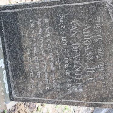 DEVENTER Adriaan H.C., van 1871-1946