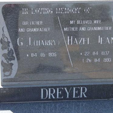 DREYER G.J. 1935- &amp; Hazel Jean 1937-1993