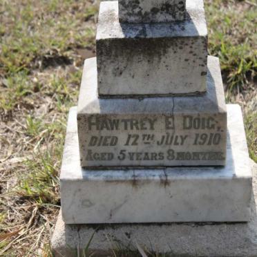 DOIG Hawtrey E. -1910