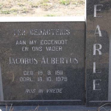EARLE Jacobus Albertus 1911-1979