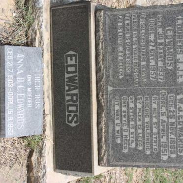 EDWARDS W.J. 1885-1951 &amp; Anna D.C. 1903-1963 :: EDWARDS Lourens J.J.E. 1937-1957