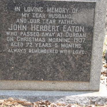 EATON John Herbert -1937