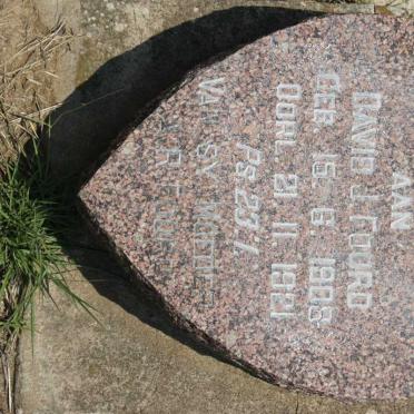 FOORD David J. 1908-1921