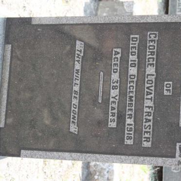 FRASER George Lovat -1918