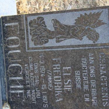 FOUCHE Elsie Fredrika 1974-1975