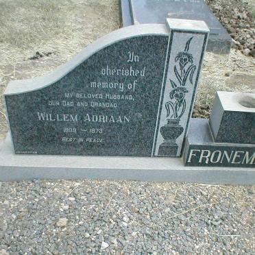 FRONEMAN Willem Adriaan 1909-1973