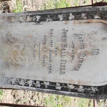 FIELD John Hall -1900