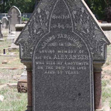 FARQUHAR Alexander -1890