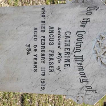 FRASER Catherine -1919