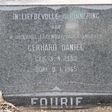FOURIE Gerhard Daniel 1?30-1965