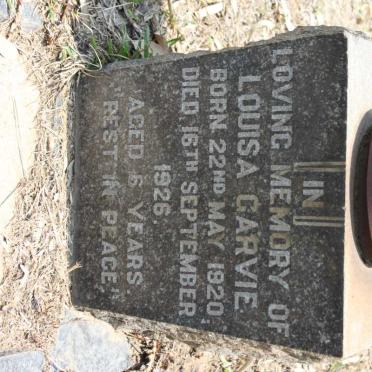 GARVIE Louisa 1920-1926