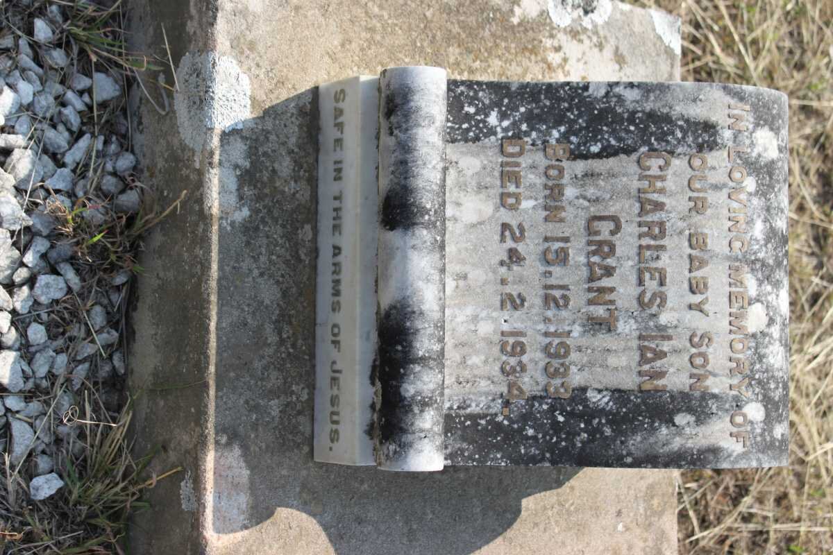 GRANT Charles Ian 1933-1934