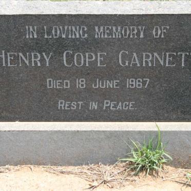 GARNETT Henry Cope -1967