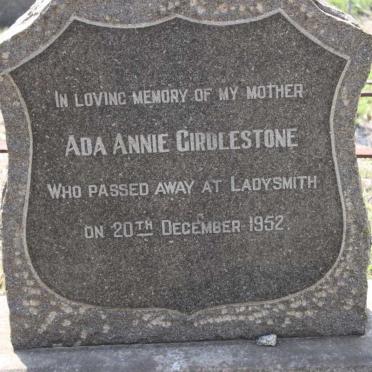 GIRDLESTONE Ada Annie  -1952