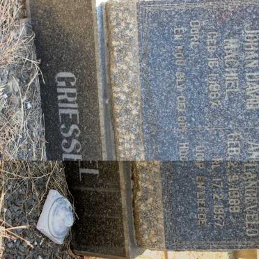 GRIESSEL Johan David Machiel 1867-  &amp; Anna Agnes LANGEVELD 1888-1957