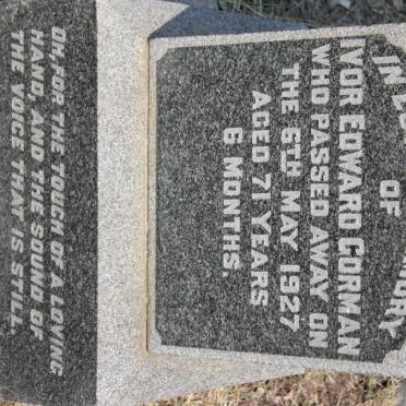 GORMAN Ivor Edward -1927