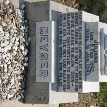 GEYSER Juliana 1942-1943