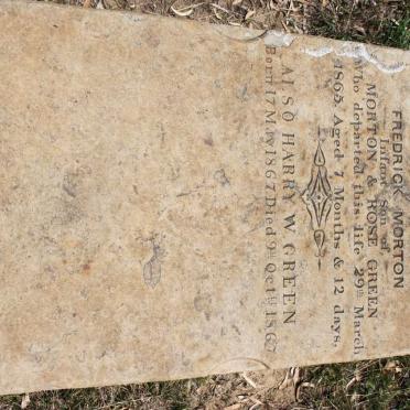 GREEN Fredrick Morton -1865 :: GREEN Harry 1867-1867