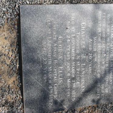 GUBBINS William Thomas -1879 :: LANCHNAN Charles -1879 :: ELLIS George -1882