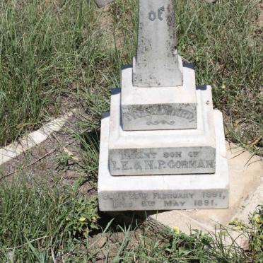 GORMAN Ivor Edward 1891-1891