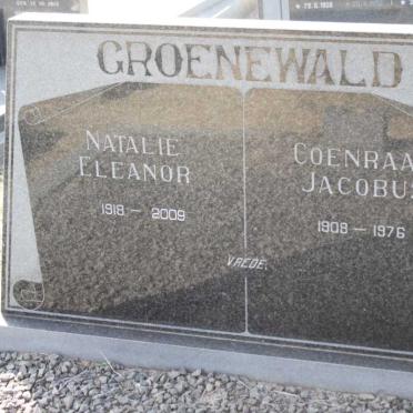 GROENEWALD Coenraad Jacobus 1908-1976 &amp; Natalie Eleanor 1918-2009