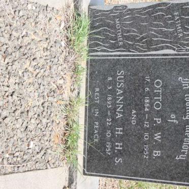 HELLERLE Otto P.W.B. 1884-1952 &amp; Susanna H.H.S. 1893-1957