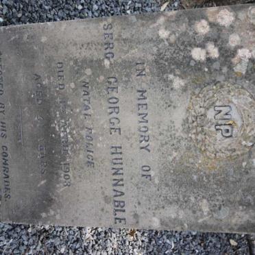 HUNNABLE George -1903