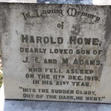 HOWE Harold -1919