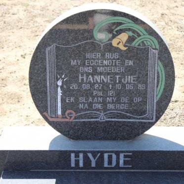 HYDE Hannetjie 1927-1989