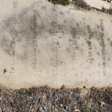 HIGGINS Mowbray Allevine 1884-1941 :: HIGGINS Mowbray Rex 1915-1934