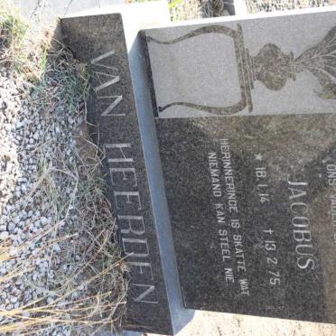 HEERDEN Jacobus, van 1914-1975