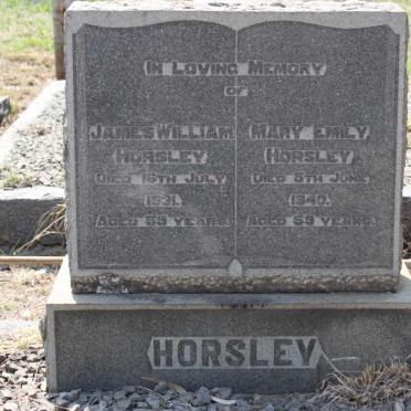 HORSLEY James William -1931 &amp; Mary Emily -1940