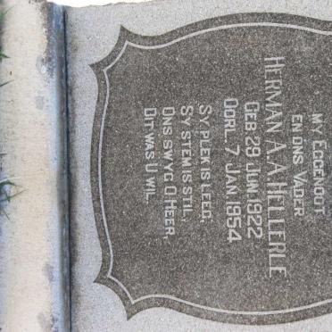 HELLERLE Herman A.A. 1922-1954