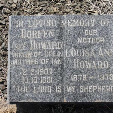 HOWARD Louisa Ann 1878-197? :: ? Doreen nee HOWARD 1907-1981