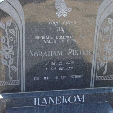 HANEKOM Abraham Pieter 1928-1991