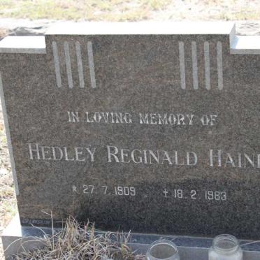 HAINE, Hedley Reginald 1909-1983