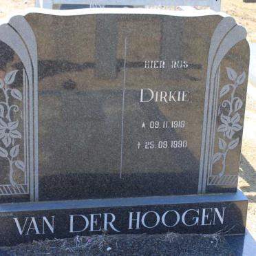 HOOGEN Dirkie, van der 1919-1990